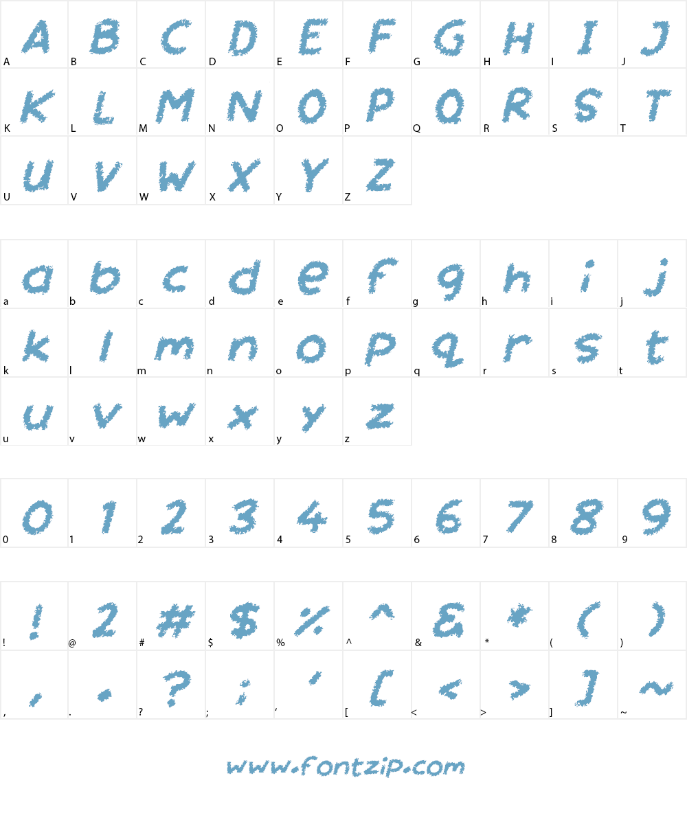 Miss Chalkboard Font Character